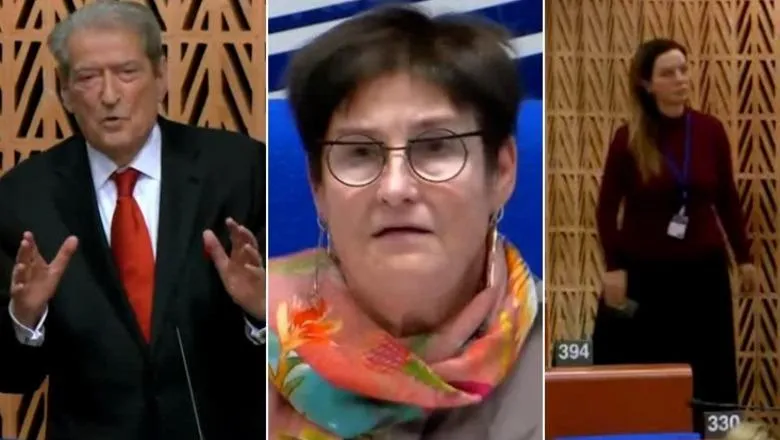 Video virale! Si iu ndërpre fjala Berishës në mes të Strasburgut