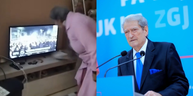 Shapka kundër Berishës: Pamjet virale që po pushtojnë rrjetet sociale