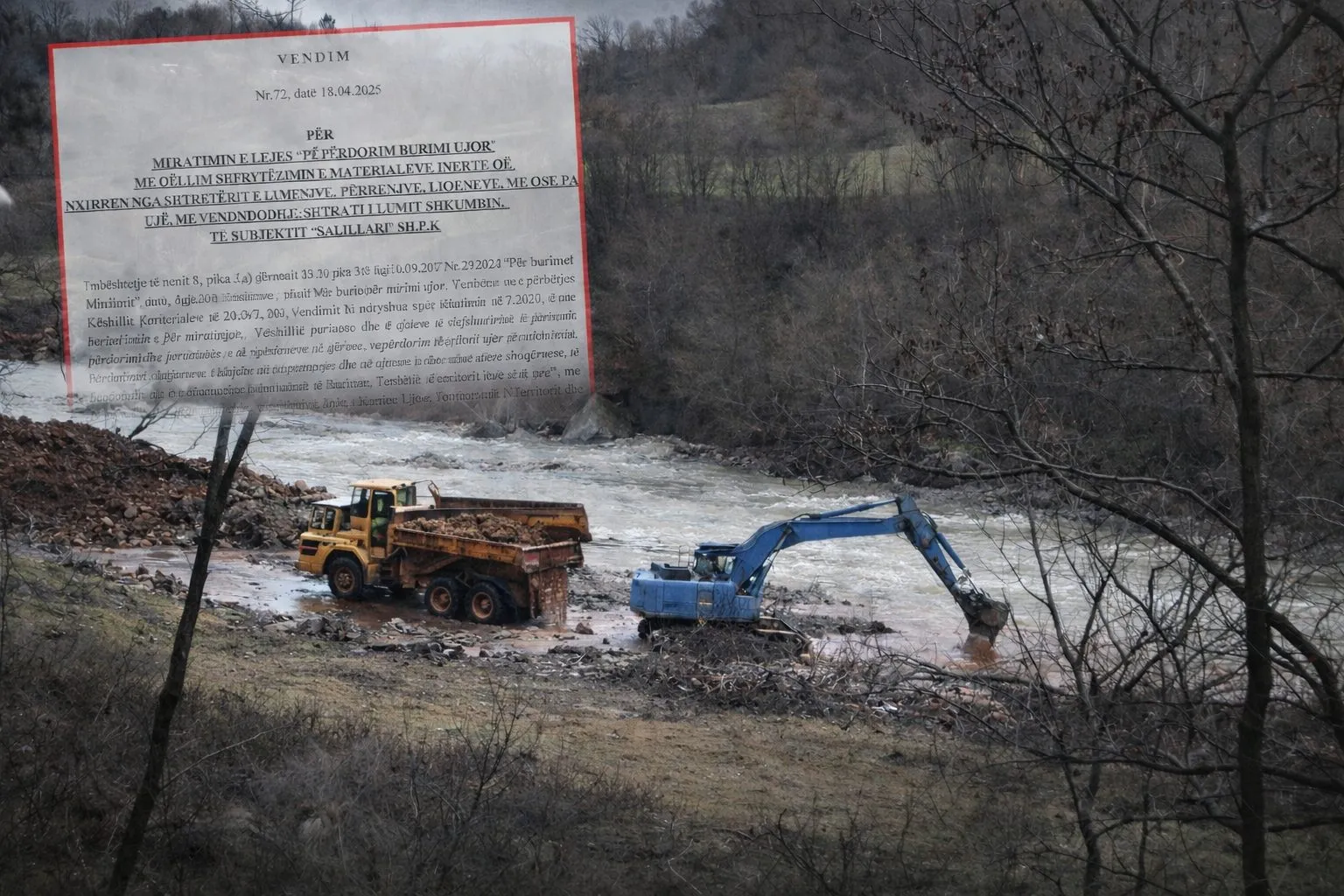 Skandali/ Si u lejua gërryerja e Shkumbinit para shembjes së rrugës
