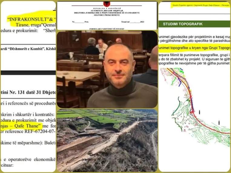 Foto/Redi Struga që projektoi rrugën e shembur Librazhd–Prrenjas