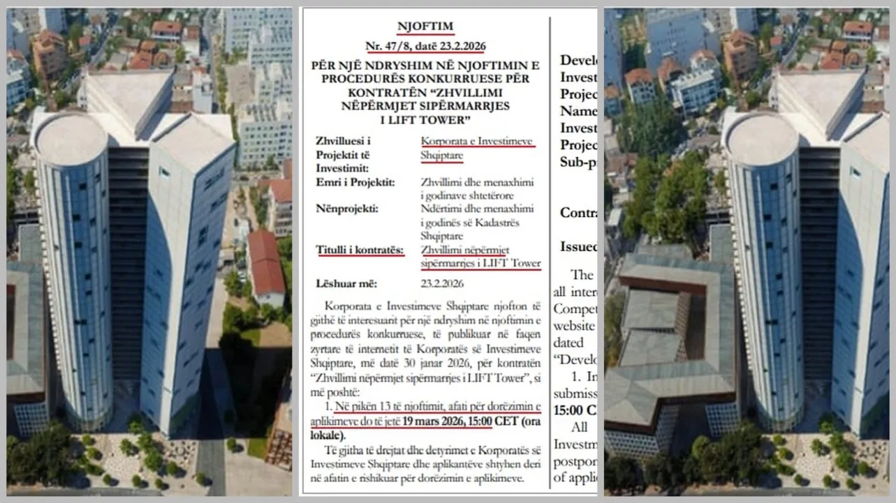 Shtyhet për herë të gjashtë projekti “Lift Tower”
