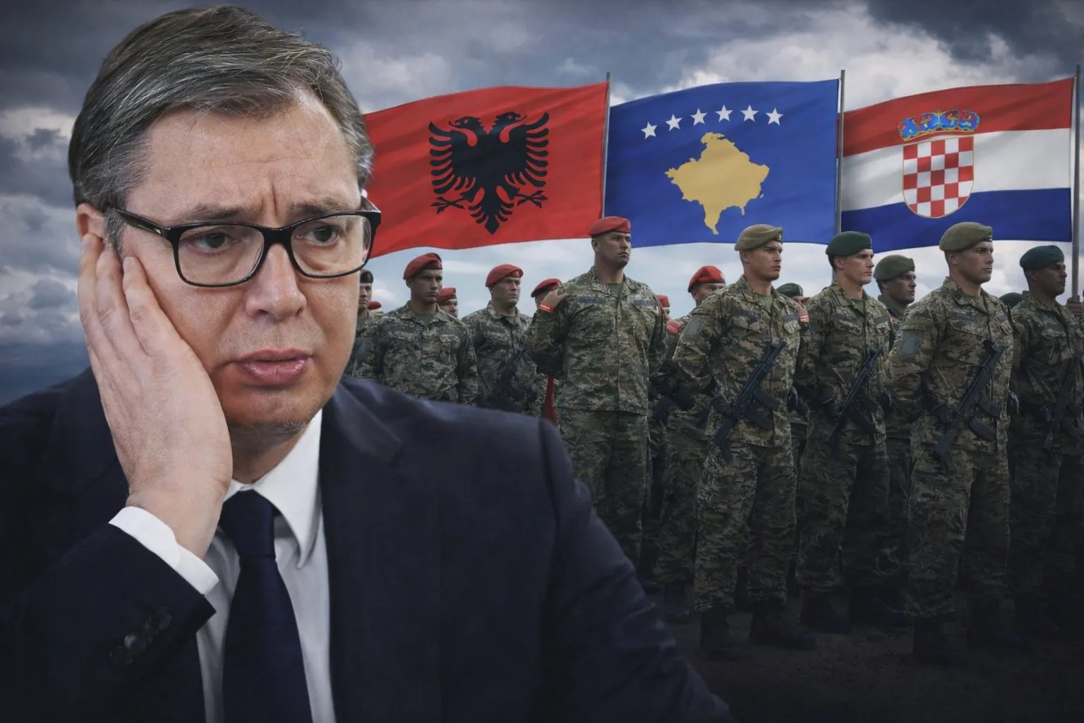 Vuçiç në paranojë nga aleanca Shqipëri–Kosovë–Kroaci