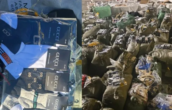 Sekuestrohen mbi 103 mijë veshje të falsifikuara në Durrës