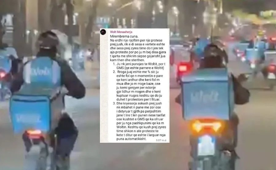 “Kush proteston largohet nga puna”, mesazhi që ndezi revoltën te Wolt