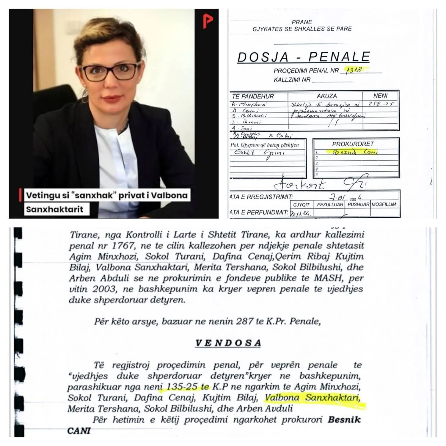 Valbona Sanxhaktari, nga anëtare e bandës ‘Hakmarrja për Drejtësi’, drejt Gjykatës së Lartë