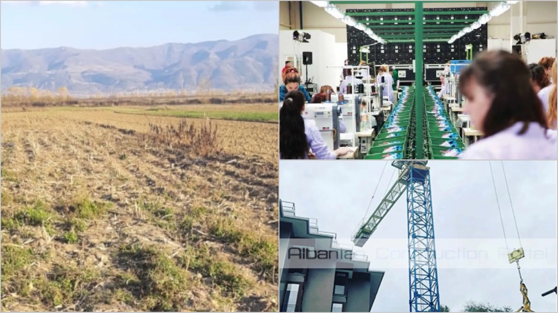Bujqësia dhe industria në rënie të thellë