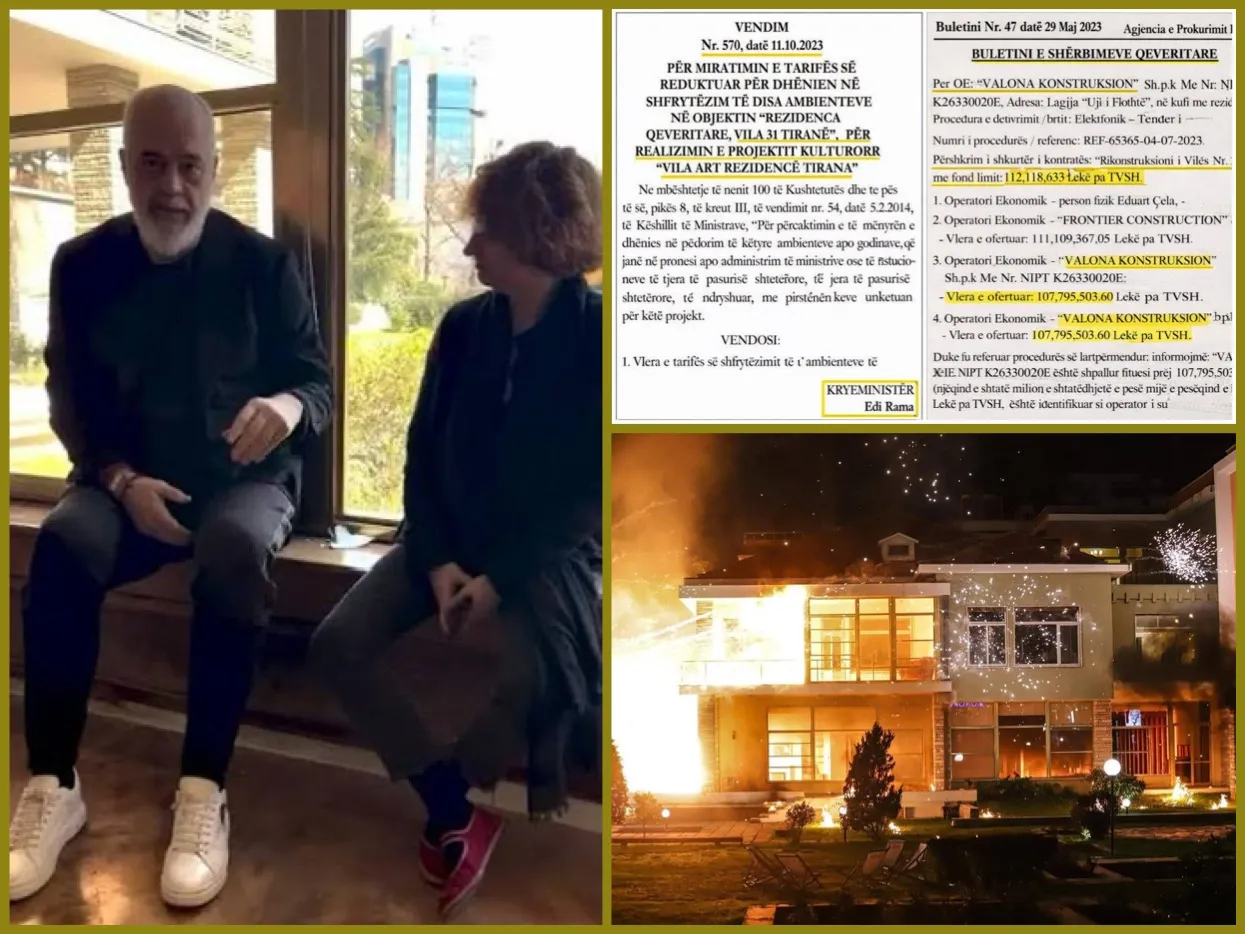 Rama firmosi  për Vilën  e Enverit,  1.3 mld lekë nga buxheti i shtetit