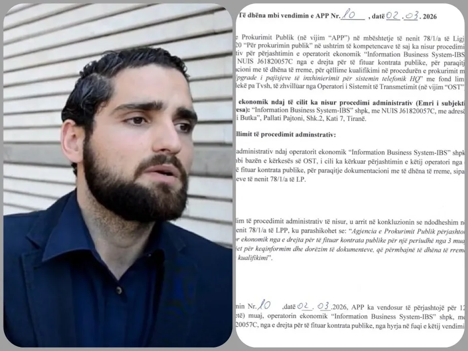 APP përjashton Darin Gëzdarin një vit nga tenderat