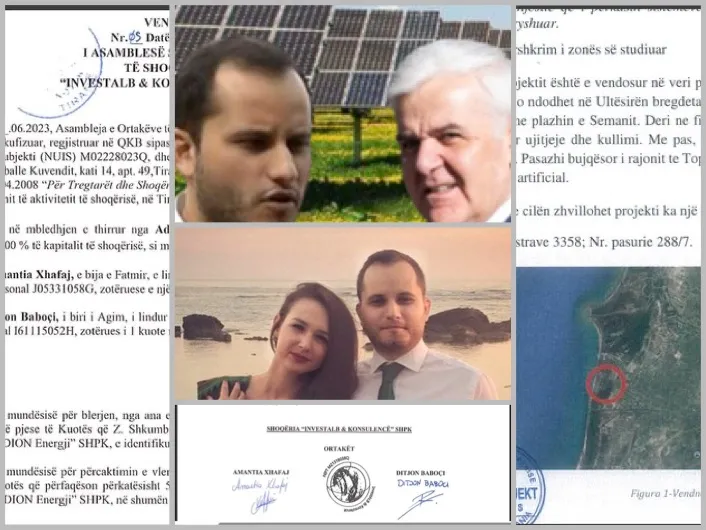 Qeveria i jep lejen e parkut fotovoltaik vajzës  të Fatmir Xhafës