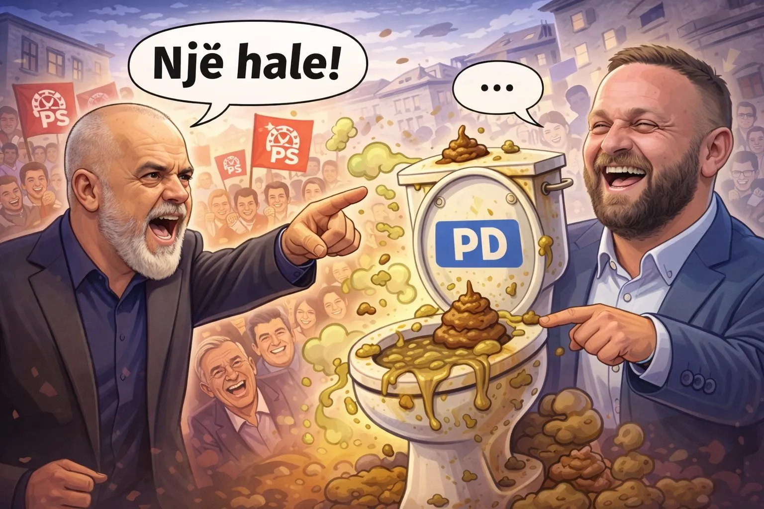 Rama mes batutave me Halit Valterin, shthur gojën ndaj PD: Një hale!
