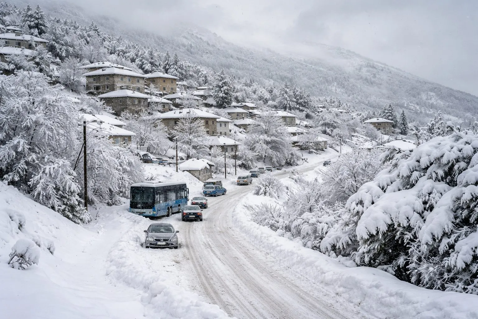Dëbora izolon jugun, dhjetëra fshatra të bllokuar në Gjirokastër dhe Dropull
