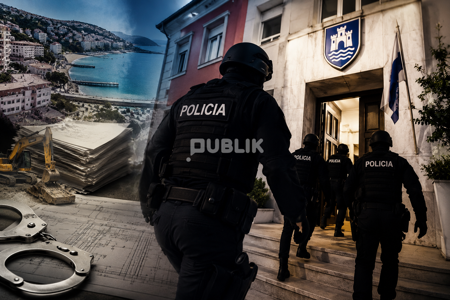 Çfarë po ndodh? Policia bastis Bashkinë e Sarandës
