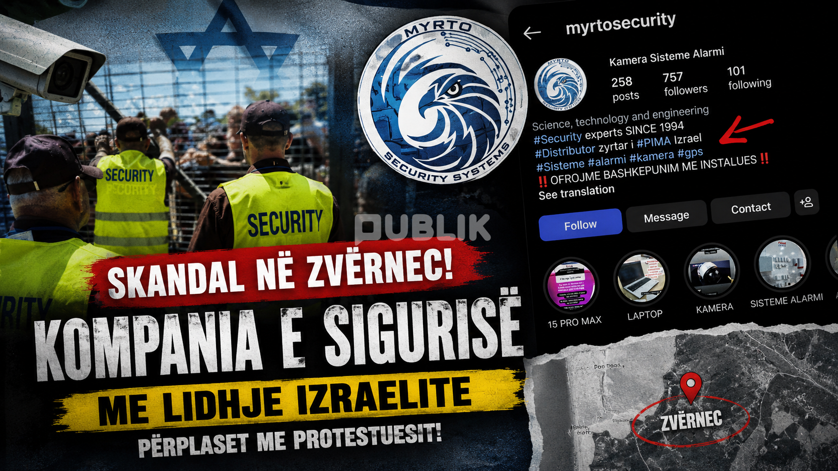 Skandal në Zvërnec, kompania private e sigurisë e lidhur me Izraelin