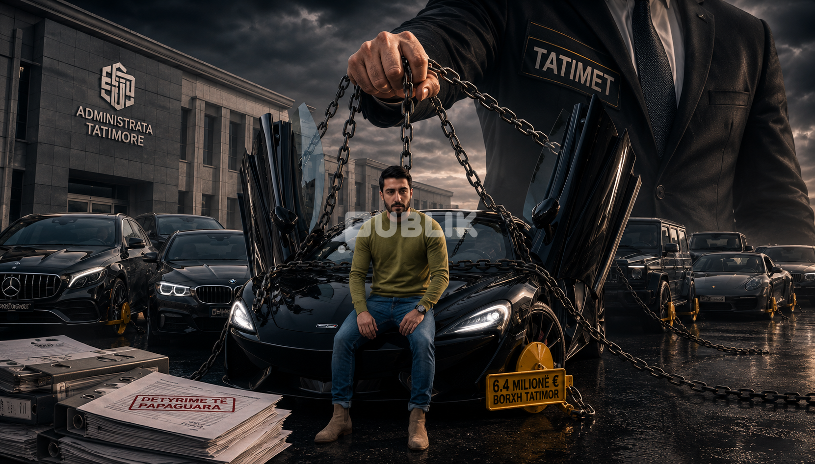 Tatimet i “gllabërojnë” 8 makina luksoze Fatmir Hysenbelliut