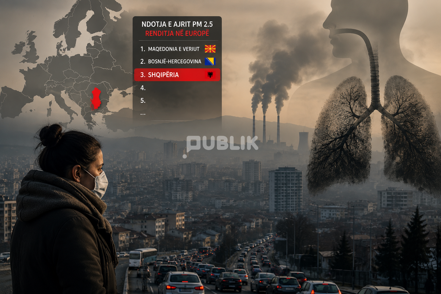 Ajër vdekjeprurës – Shqipëria e treta në Europë