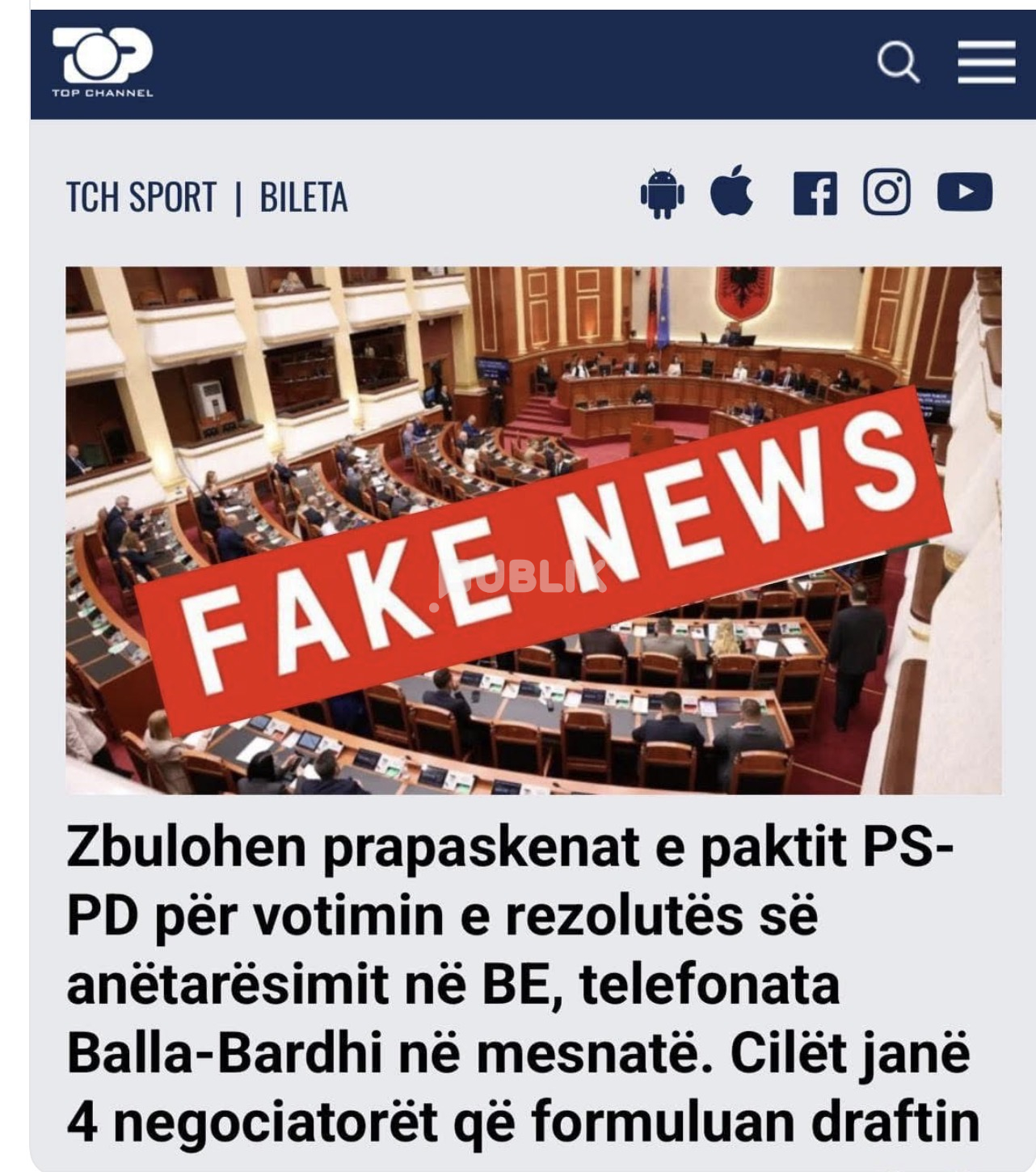 Bardhi përgënjeshtron Top Channel: “Asnjë telefonatë me Ballën