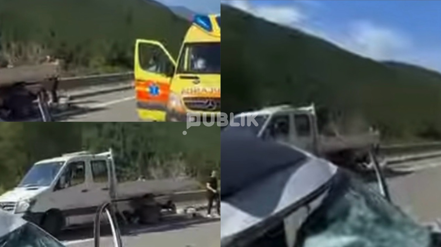Aksident  në Rrugën e Kombit, 4 të plagosur