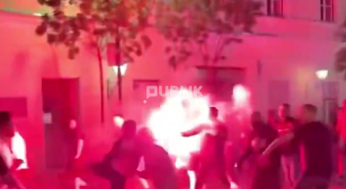 Përleshje mes tifozëve të PSG dhe Arsenalit rrugëve të Budapestit