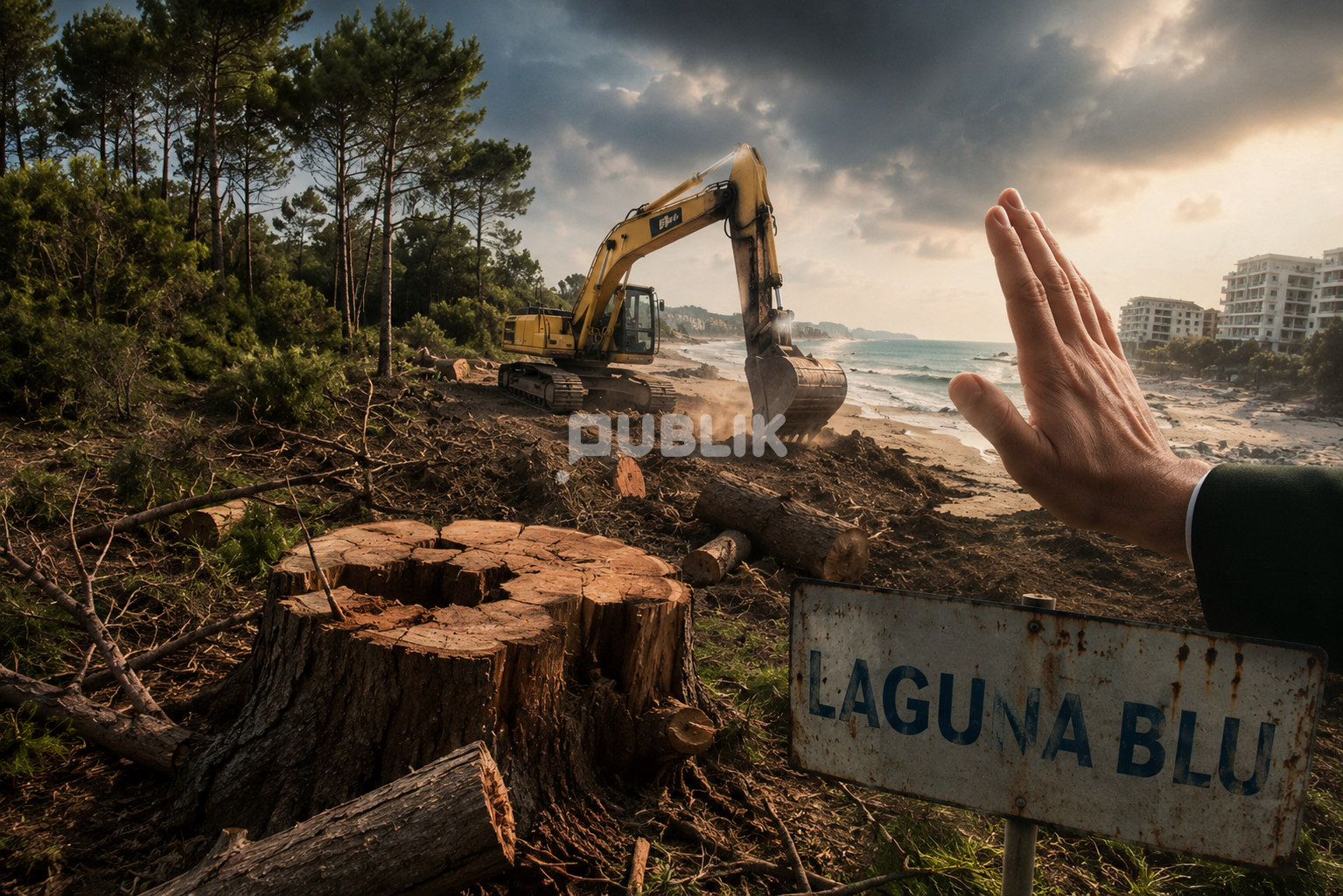 Banorët në Qerret denoncojnë shkatërrimin e zonës “Laguna Blu”