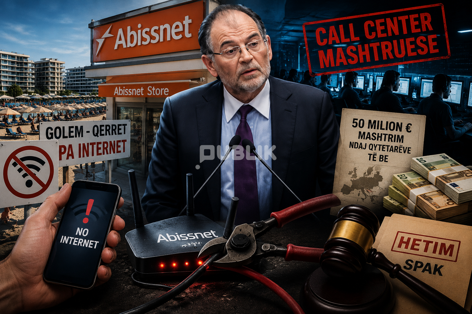 Skandaloze! Abissnet i Koço Kokëdhimës lë pa internet plazhin Golem-Qerret