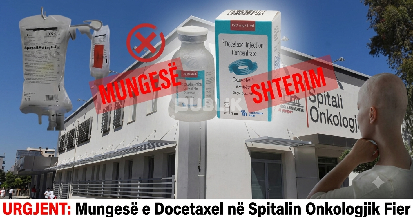Onkologjiku,mungon ilaçi bazë i kimioterapisë, pacientët  pa mjekim