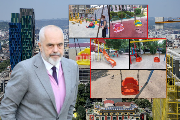 Tirana ‘mbytet’ nga betoni, ‘avullojnë’ këndet e lojërave për fëmijë