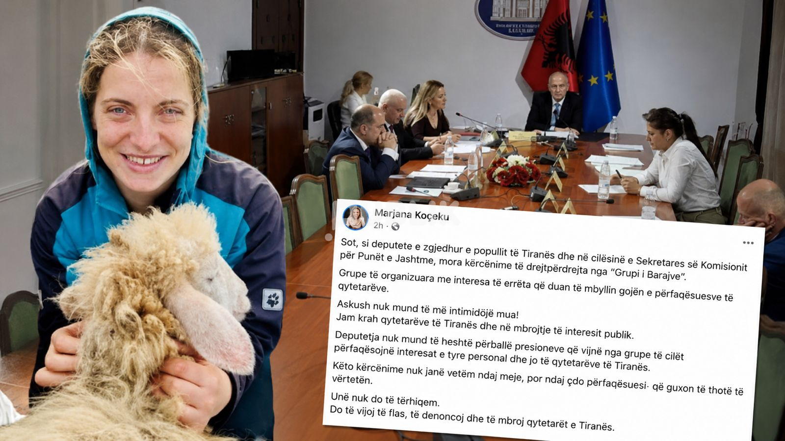 Përplasja e ‘neomalësores’ me Bajrat, reagon PS: Shko në polici!
