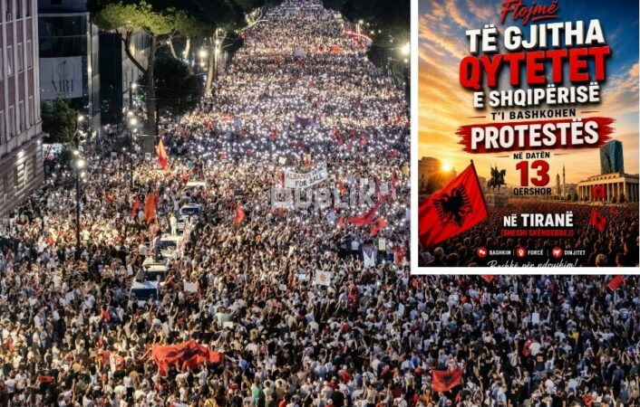 Sot protesta e 14-të në Tiranë, qytetarët kërkojnë dorëheqjen e Ramës