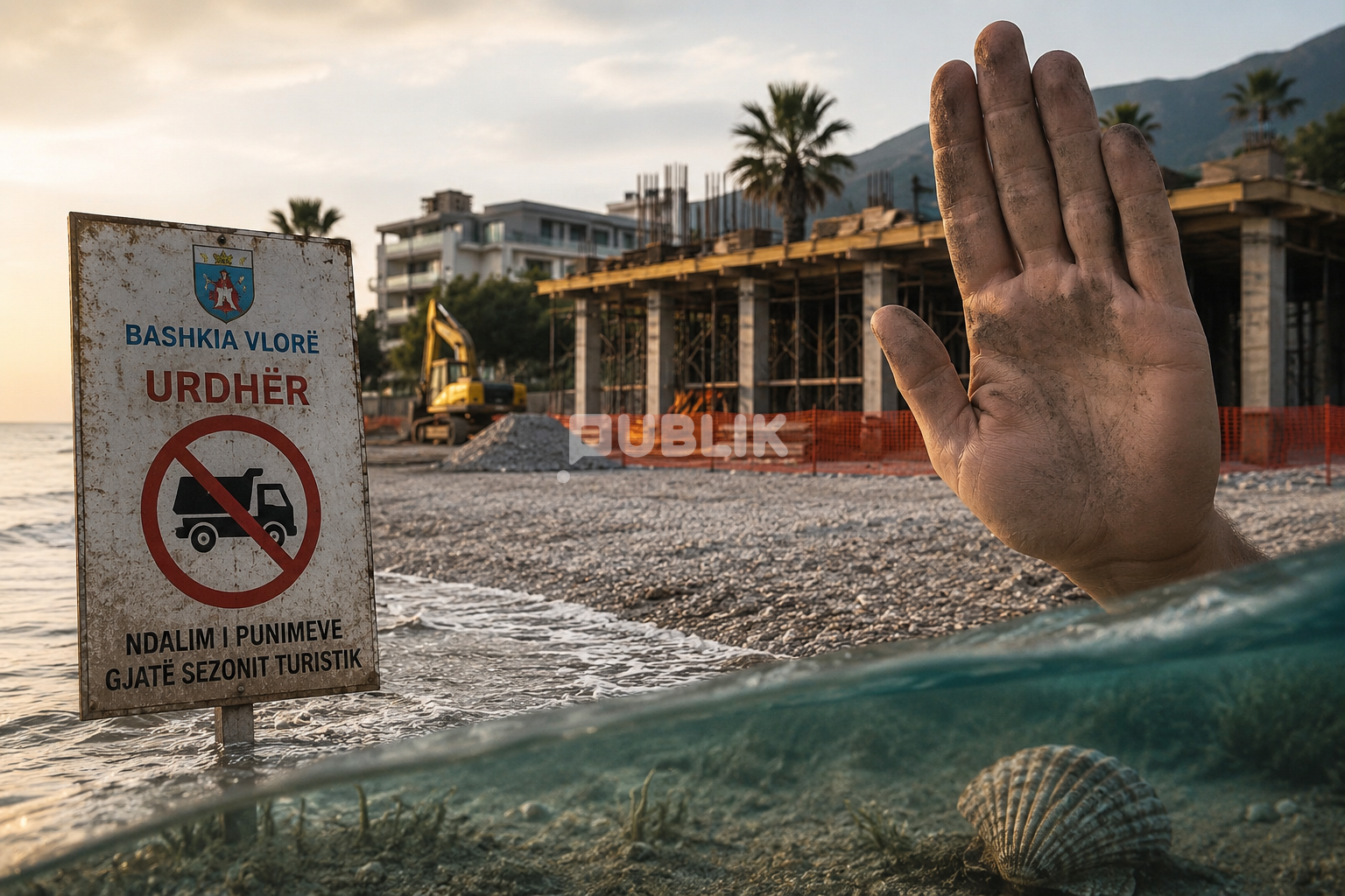 “Po ndërtohet në zallin e detit në Radhimë”, qytetarët kërkojnë ndërhyrje urgjente