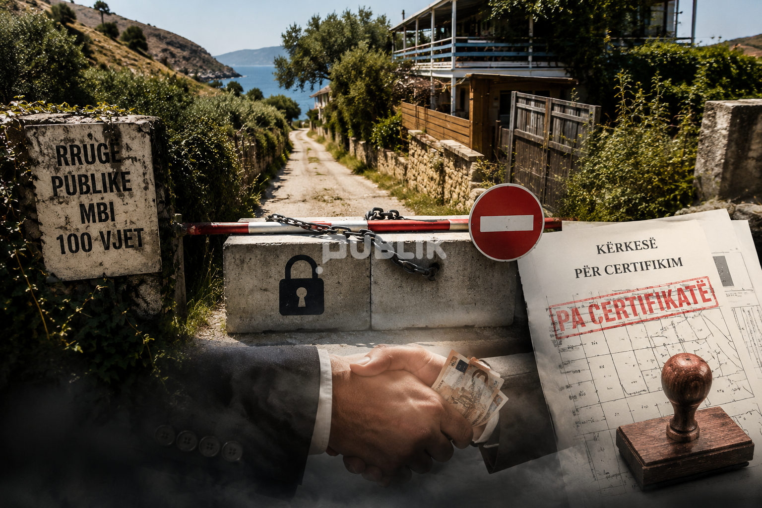 Akuza për zaptim dhe abuzime në Jalë, bllokohet rruga 100-vjeçare