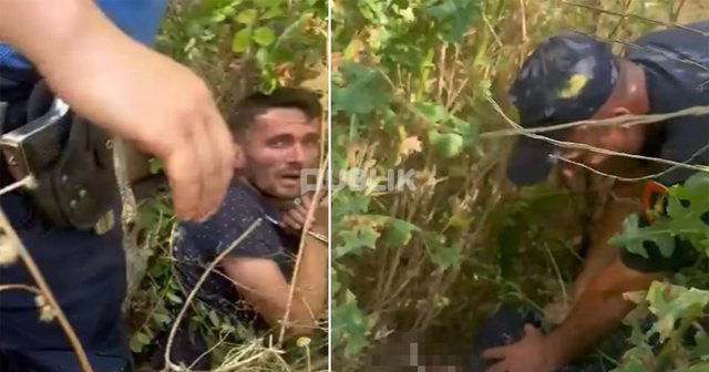 Momenti i arrestimit të 27-vjeçarit që grabiste me sëpatë (Video)
