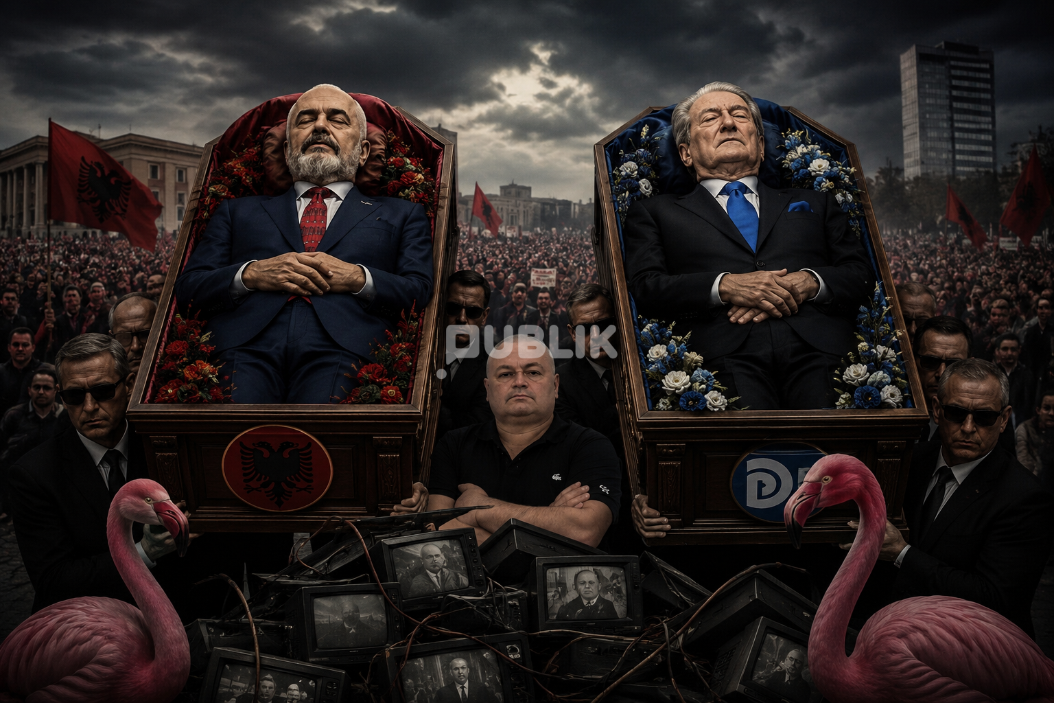 Funerali politik i merituar i dy sharlatanëve!