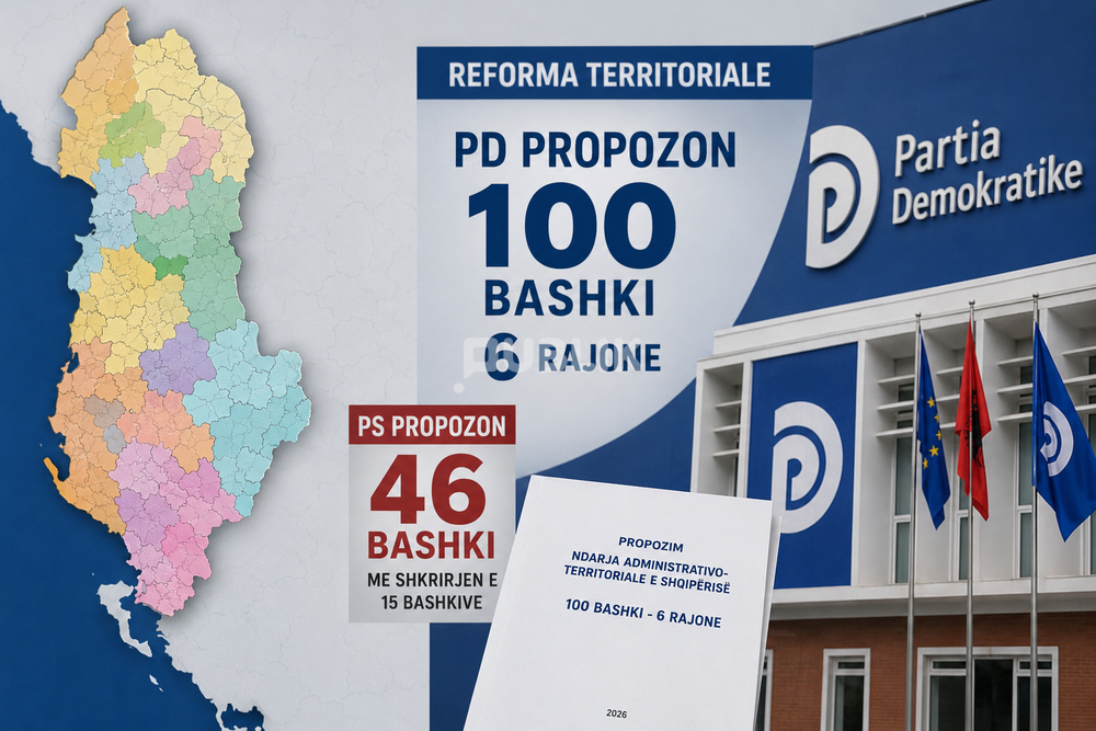 6 rajone me 100 bashki, PD nxjerr variantin për ‘Territorialen’