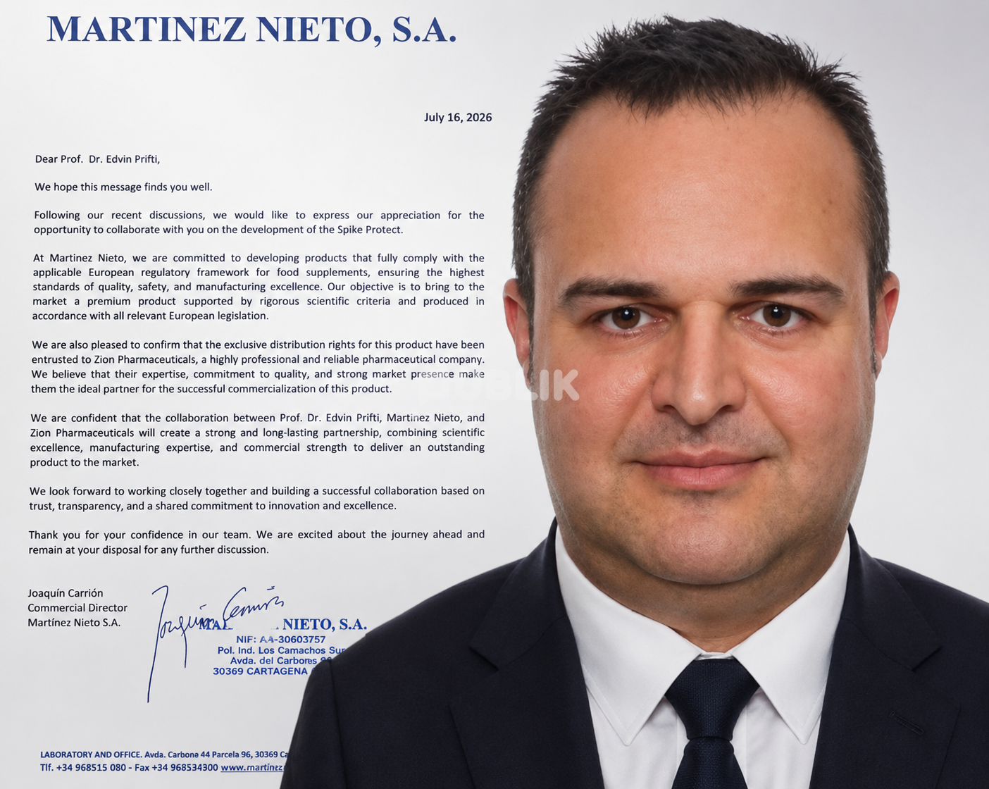 Miratohet Spike Protect, produkti mjekësor i ideuar nga Prof. Dr. Edvin Prifti