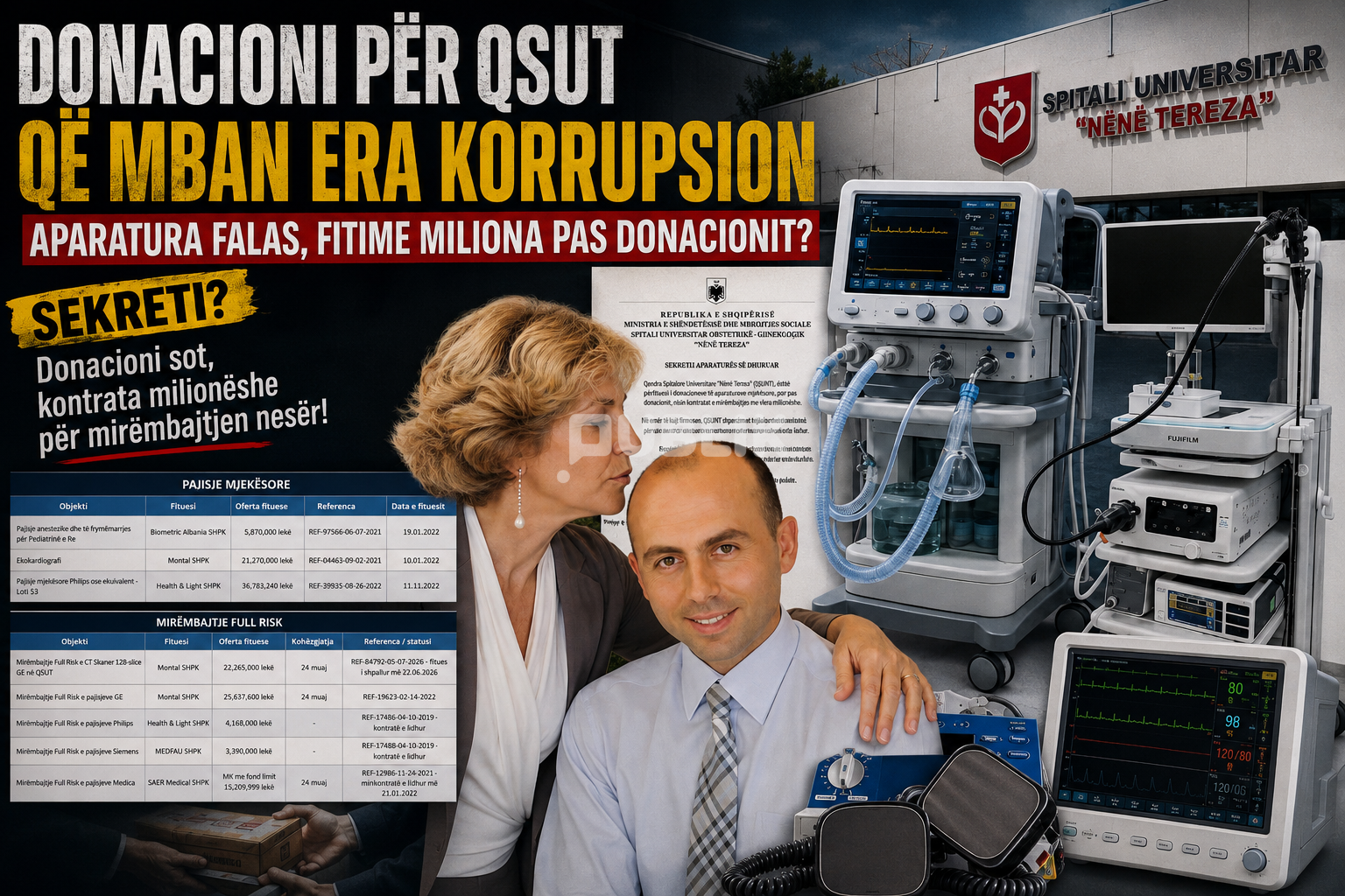 Donacioni për QSUT që mban erë korrupsion