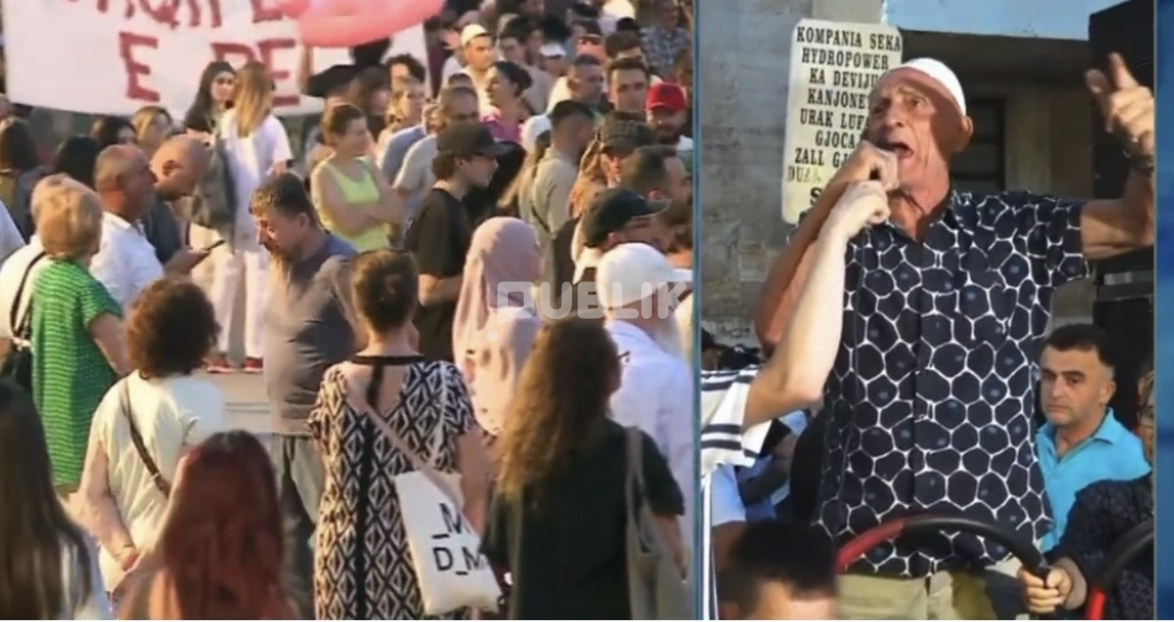 Protestuesi i moshuar thirrje të fortë nga sheshi: Mos u dorëzoni!