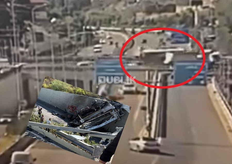 VIDEO/ Pamjet tronditëse, momenti kur betonierja bie nga mbikalimi