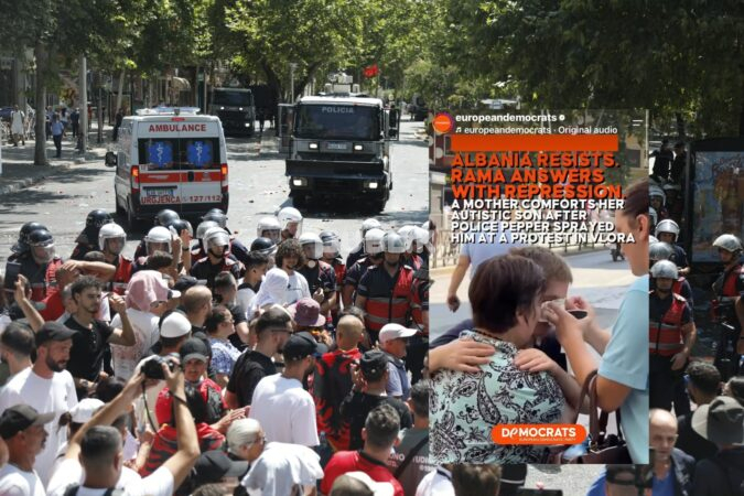 Protestat/ Partia Demokratike Europiane del me reagimin e fortë