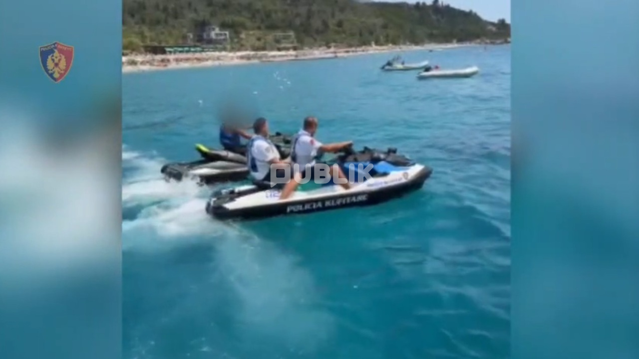 Jet Ski “fluturon” mes pushuesve, gjobitet dhe bllokohet nga policia