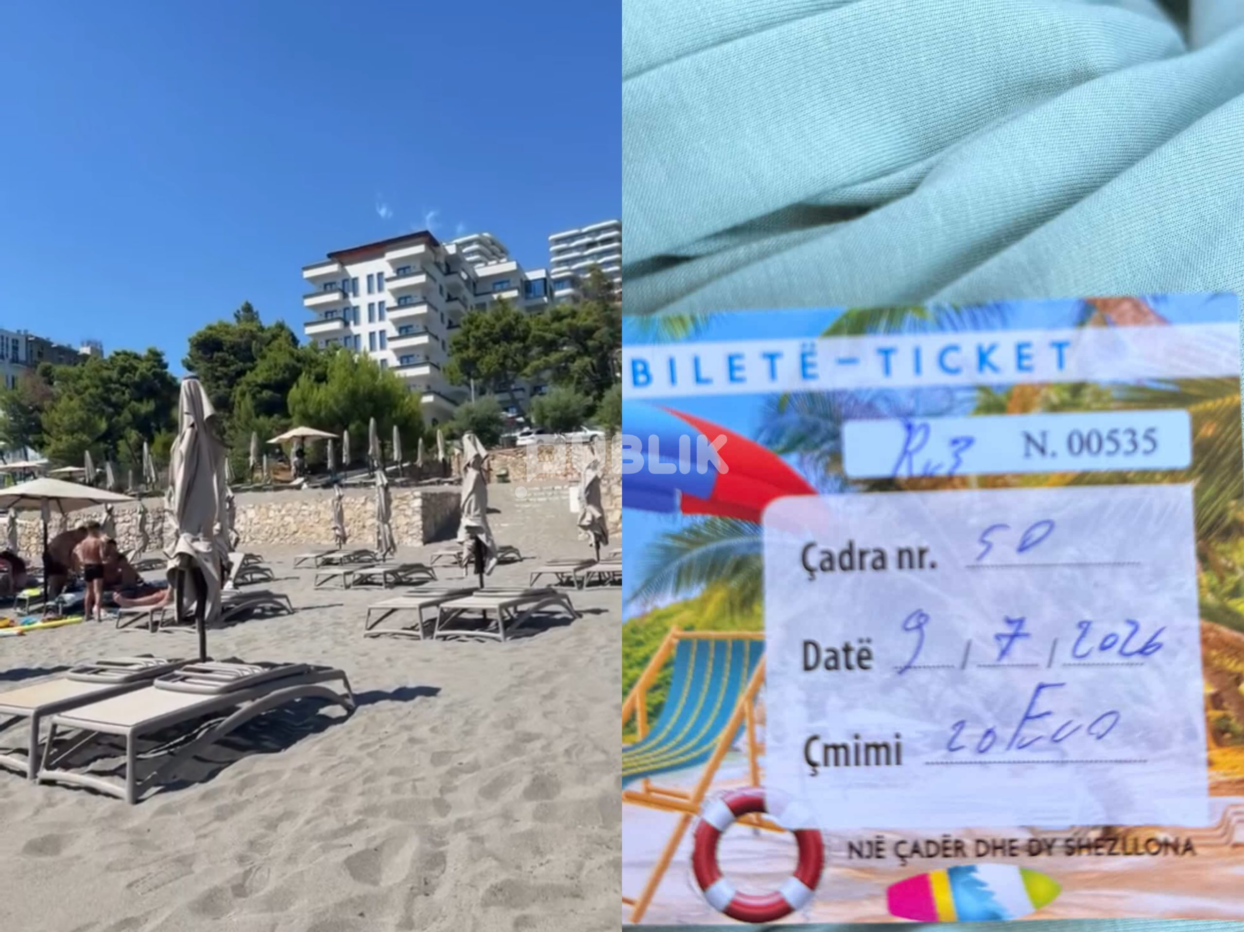20 euro vetëm një çadër, ‘fluturojnë’ çmimet te Rana e Hedhun