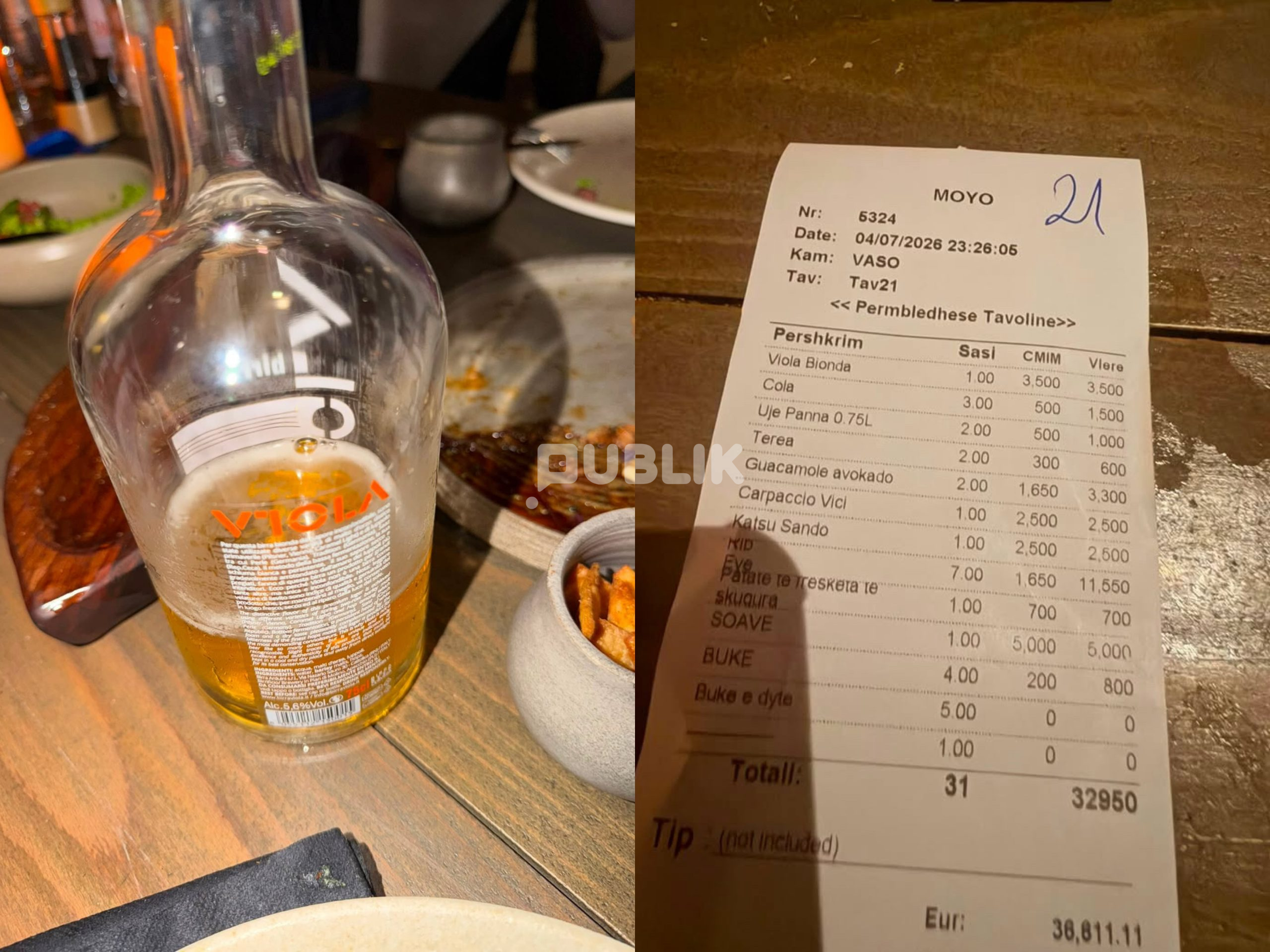 E tmerrshme në Dhërmi, një birrë kushton 35 mijë lekë