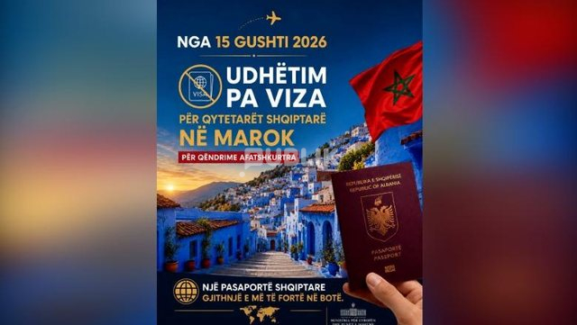 Maroku heq vizat për shqiptarët, data kur hyn në fuqi vendimi