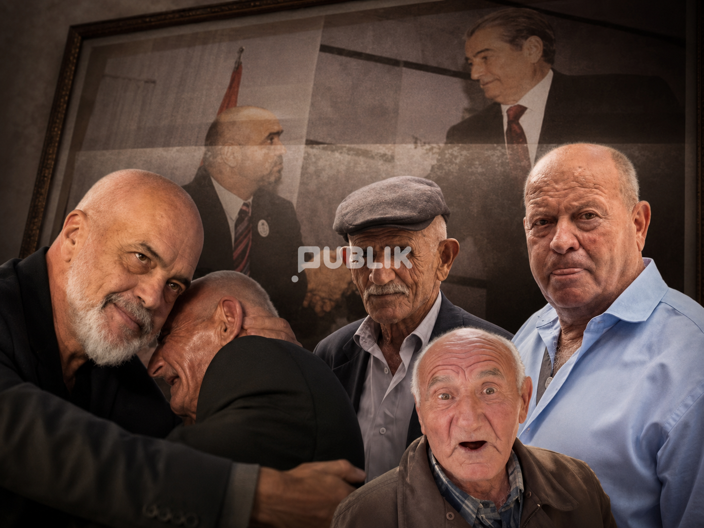 Estrada e pleqve të Pogradecit me palloshin dhe dora e xhaxhit..