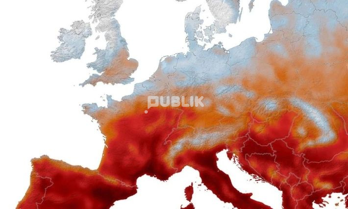 Videoja e NASA që tregon valën e të nxehtit mbi 40°C  në Europë