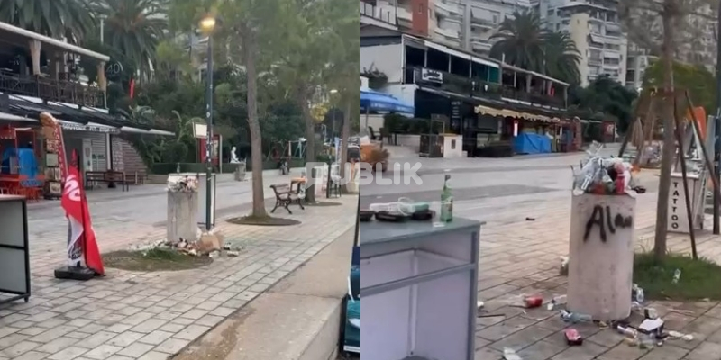 Saranda “mbytet” nga mbeturinat në kulmin e sezonit turistik