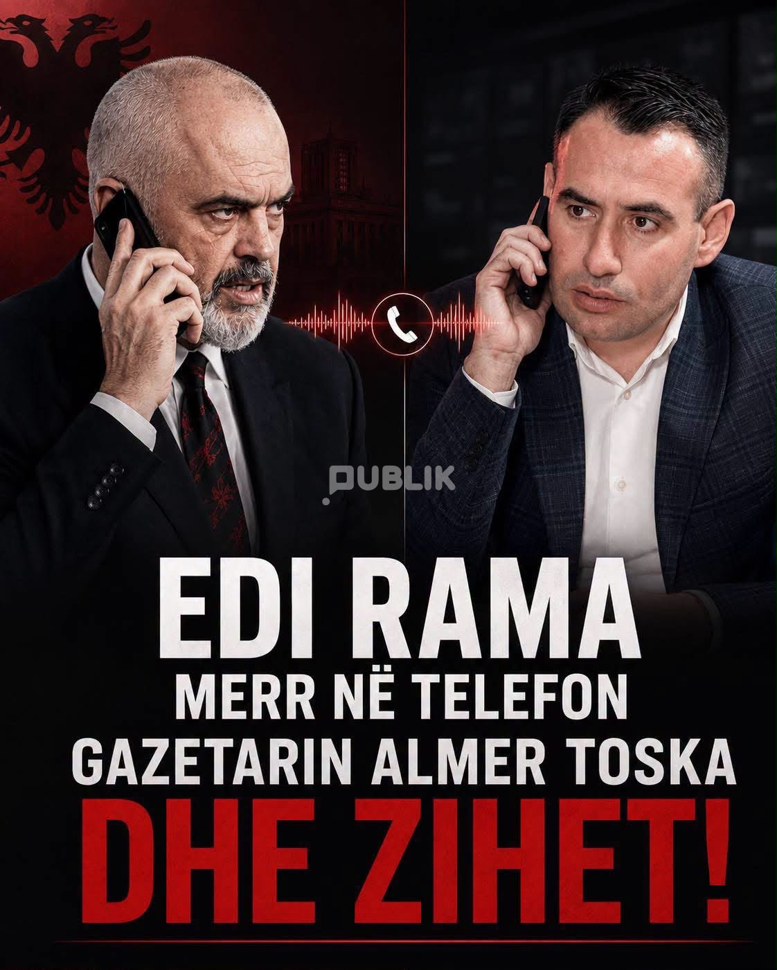 Edi Rama merr në telefon dhe zihet me gazetarin Almer Toska