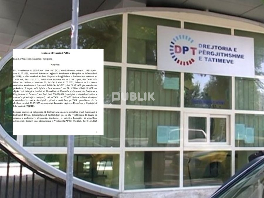 Fiskalizimi/ KPP rrëzon AKSHI-n, merr fund saga e tenderit 8 milionë euro