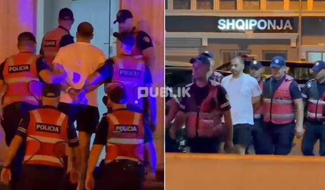 Agasi në Drejtorinë e Policisë Tiranë në pranga, me tuta e shapka