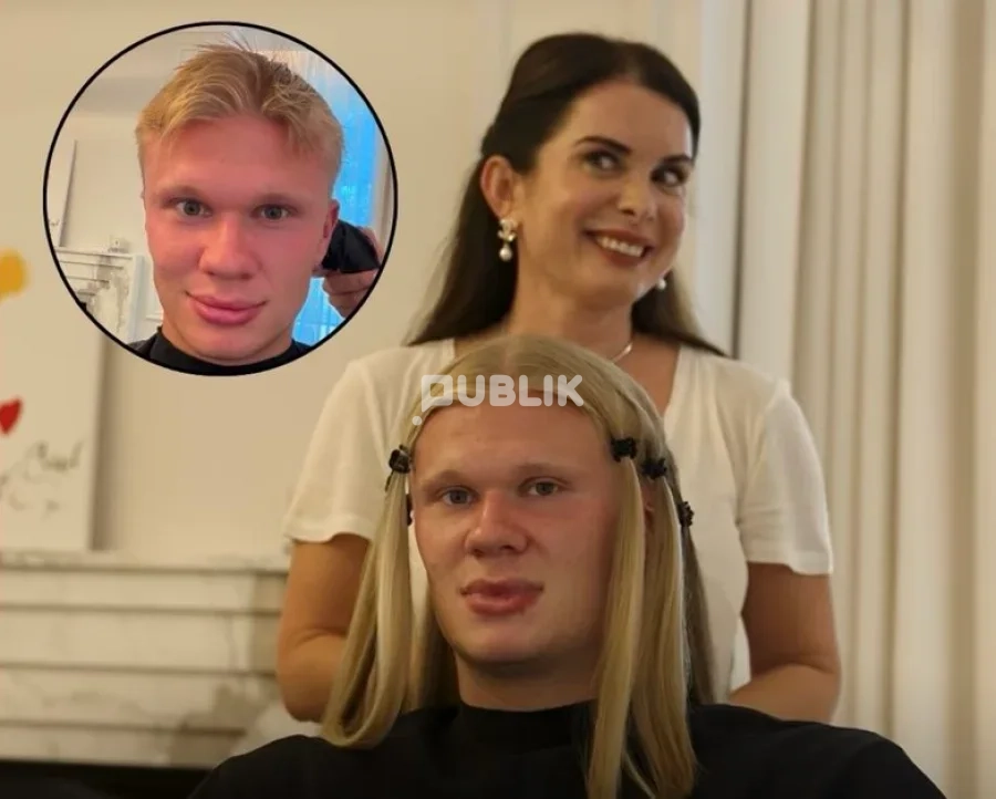 Kush është shqiptarja që preu flokët ikonike të Erling Haland