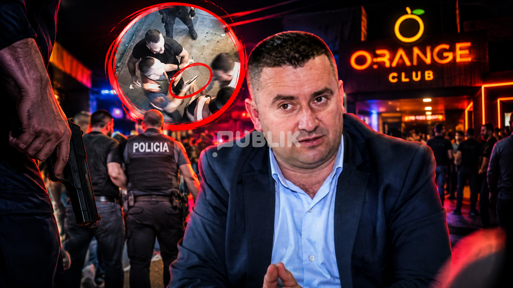 Policia e “shefit gjobëvënës” Mateo Bakalli, si gangsterë me armë në Orange Club